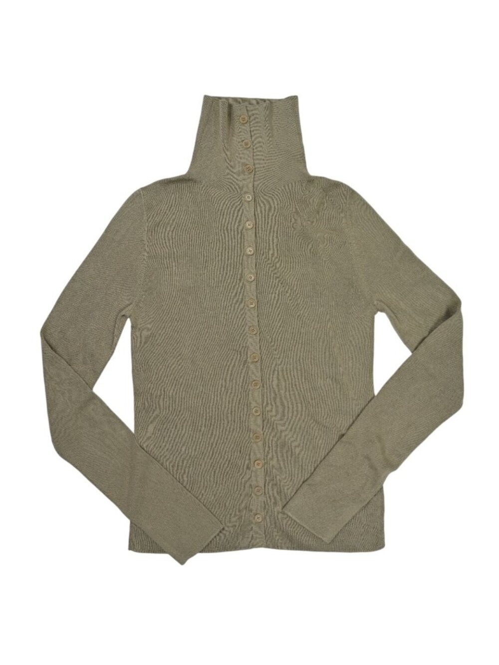 Lilysilk Slim Fit Silk Cashmere Sweater in Artichoke